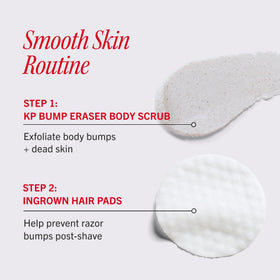First Aid Beauty lifestyle image of smooth legs after use conveying improved texture and calm skin
