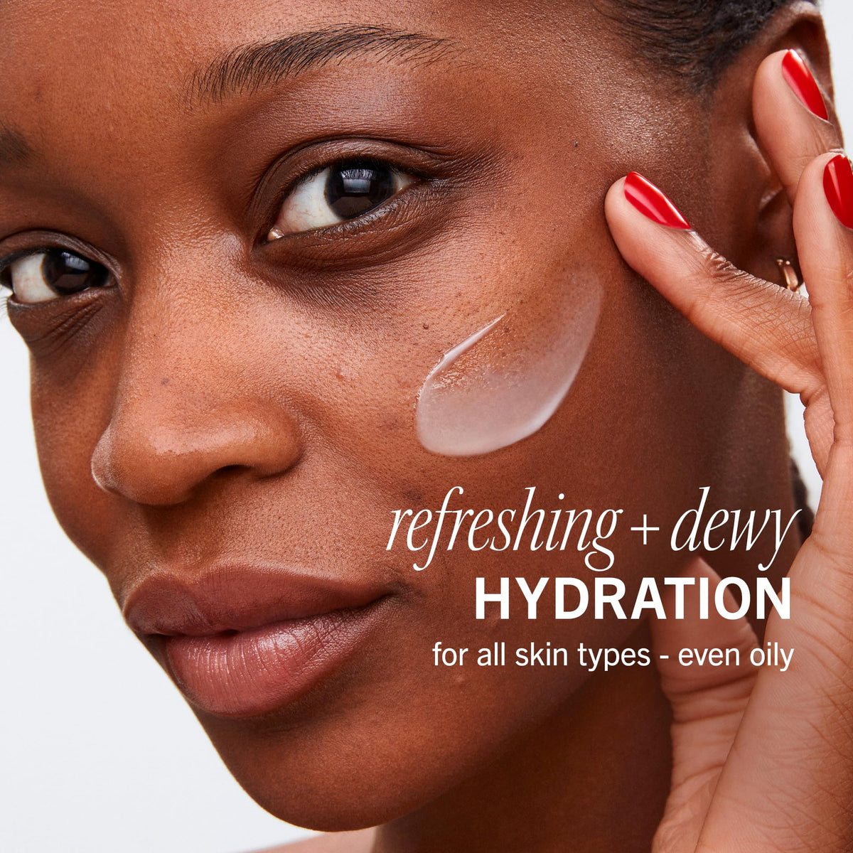 First Aid Beauty open jar texture close-up showing lightweight gel hydration