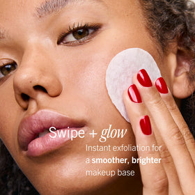 First Aid Beauty textured pad close-up showing exfoliating surface benefit
