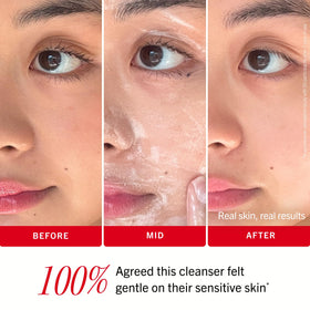 First Aid Beauty size comparison with coin showing travel-friendly volume benefit