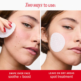 First Aid Beauty pads in travel bag for on-the-go soothing support
