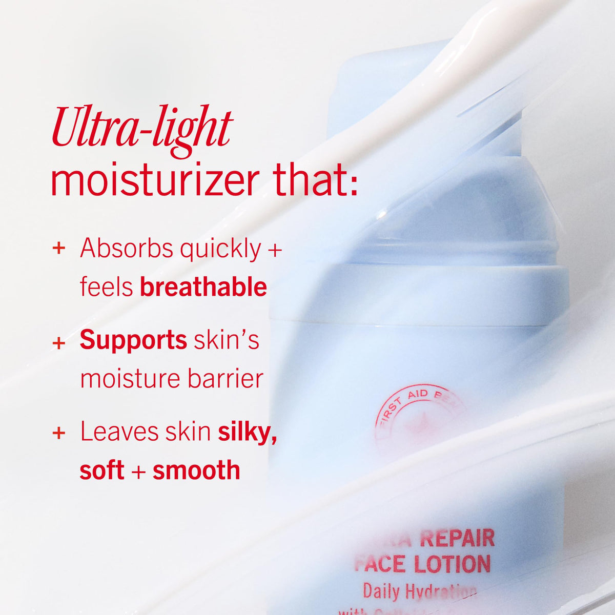 First Aid Beauty applied under foundation showing makeup-friendly finish