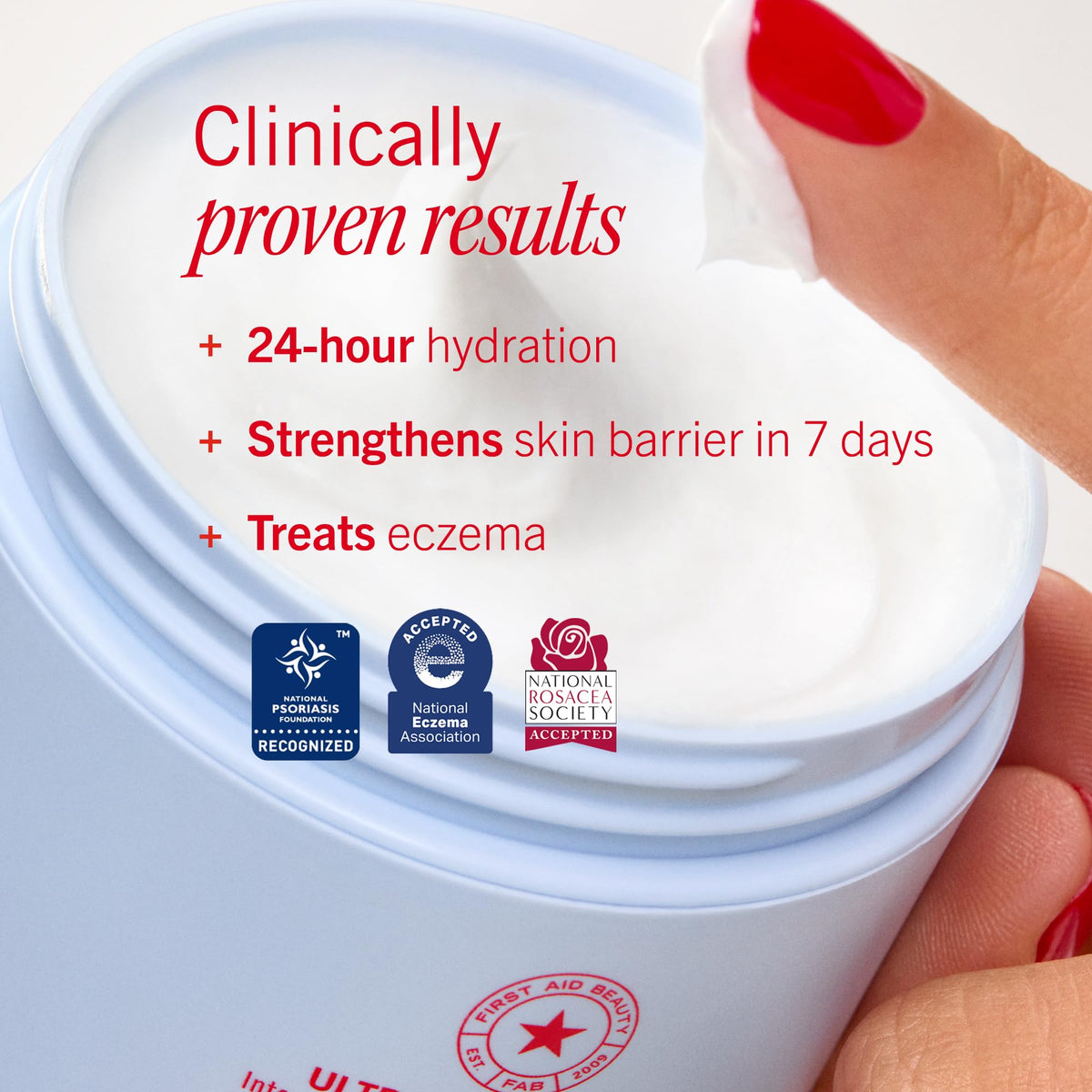 First Aid Beauty facial use in morning routine for soothing hydration