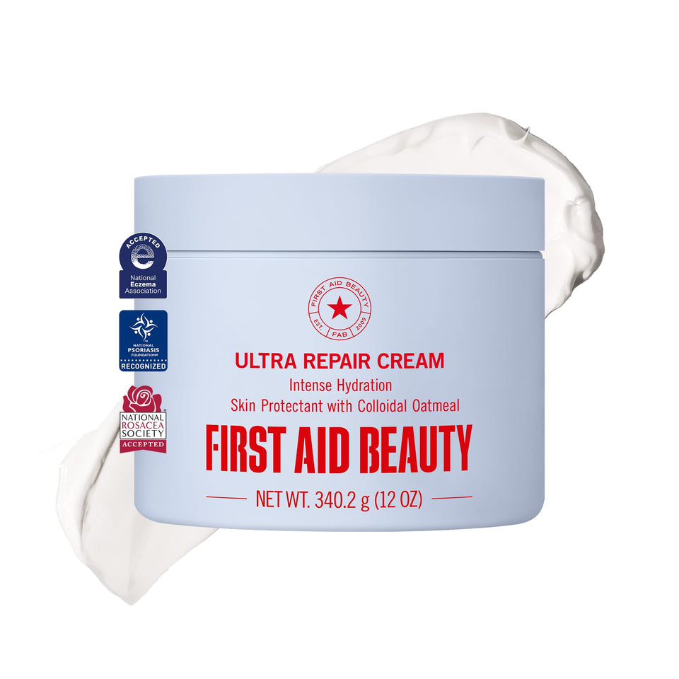 First Aid Beauty front packaging showing product and benefits