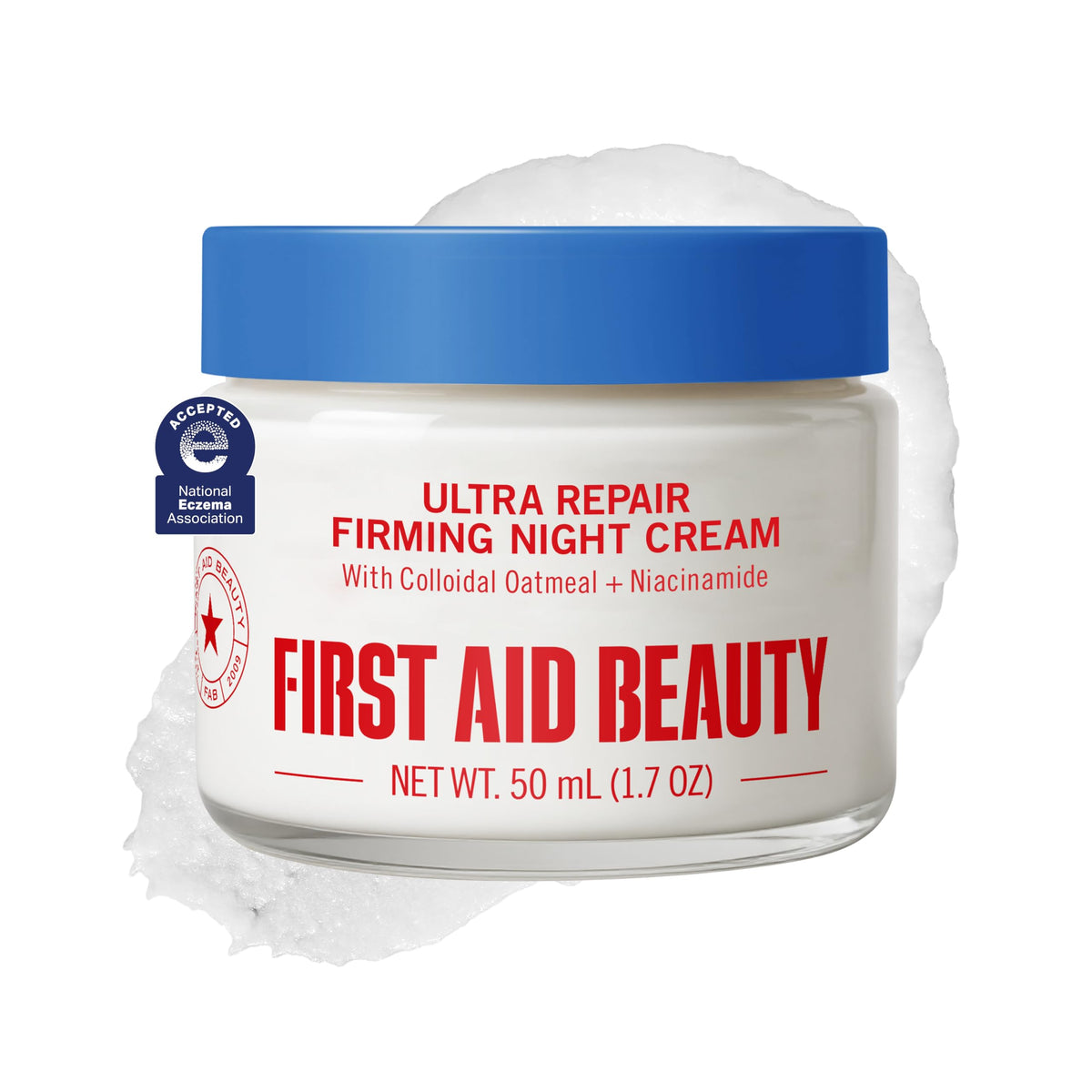 First Aid Beauty jar front view showing packaging and hydrating benefit