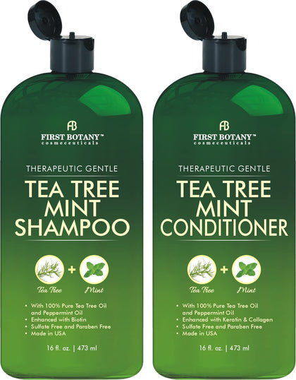 First Botany front packaging duo showing bottles and benefits