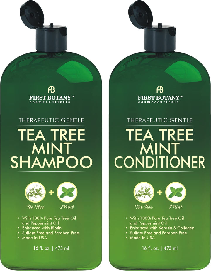 First Botany front packaging duo showing bottles and benefits