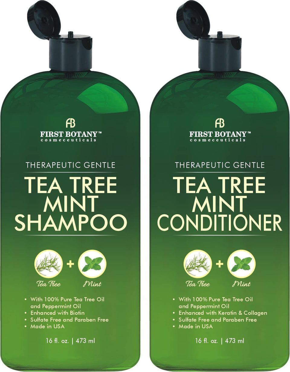 First Botany front packaging duo showing bottles and benefits