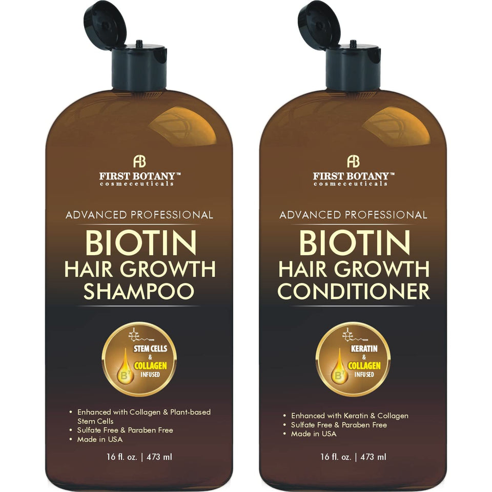 First Botany front packaging showing the two 16 oz bottles and benefits