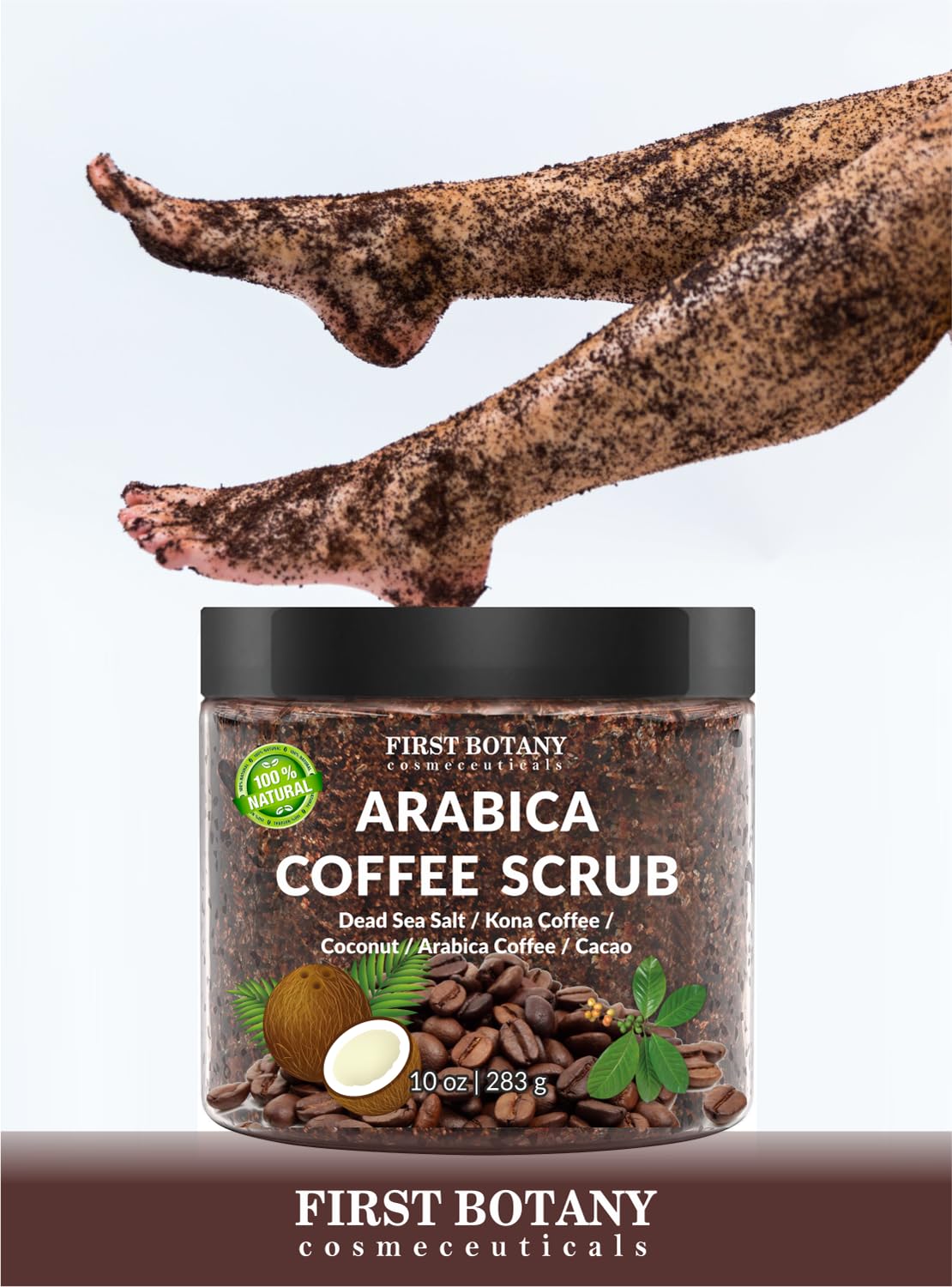 First Botany close-up of scrub granules texture highlighting exfoliation benefit