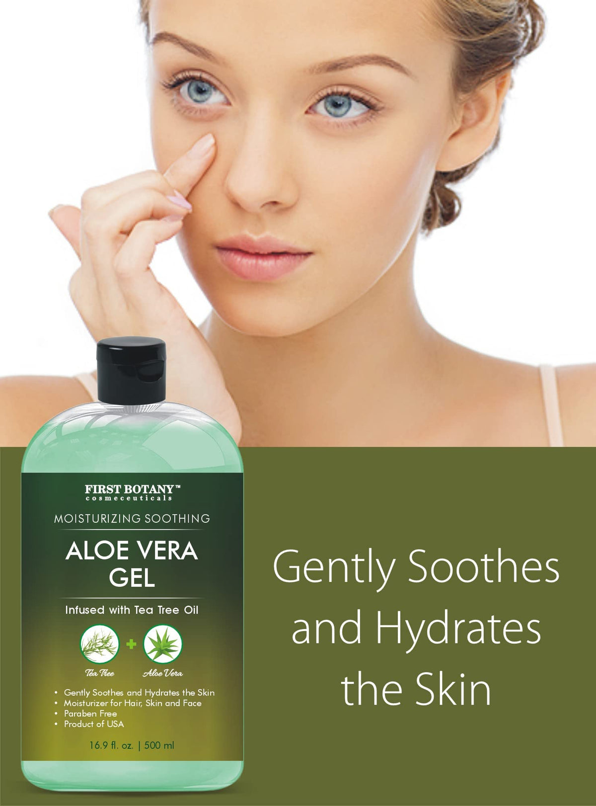 First Botany applied to hair ends to show smoother, hydrated hair benefit