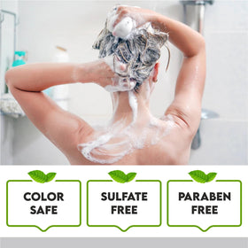 First Botany set staged in bathroom lifestyle scene conveying daily hair care routine
