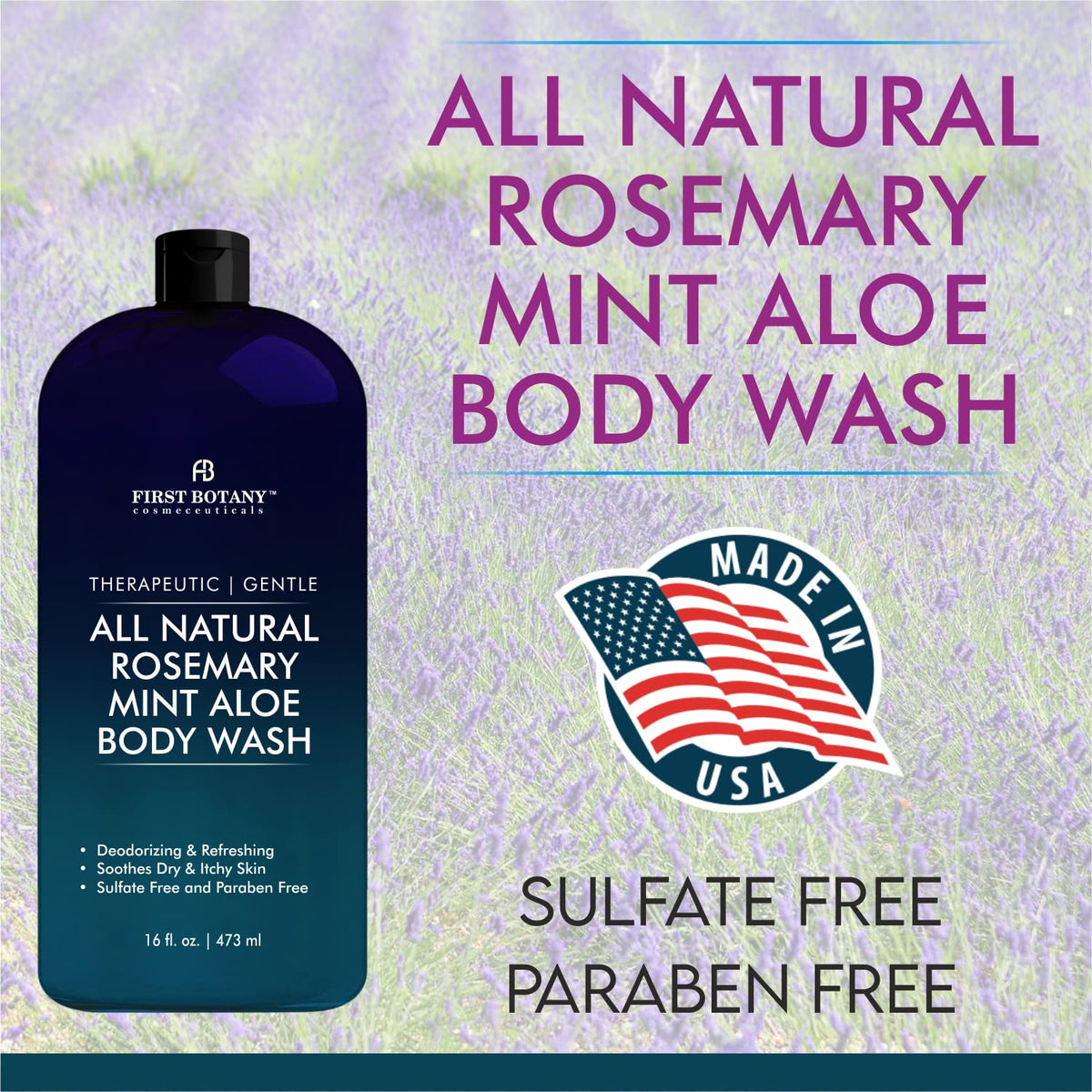First Botany bottle on bathroom shelf suggesting daily routine benefit