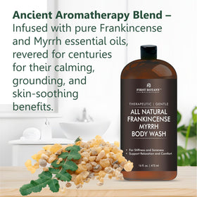 First Botany bottle in shower scene promoting refreshing post-workout cleansing