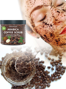 First Botany wooden scoop with scrub showing natural texture and easy dispensing