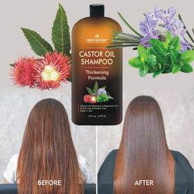 First Botany in-use shot lathering wet hair for scalp refresh and thinner hair care