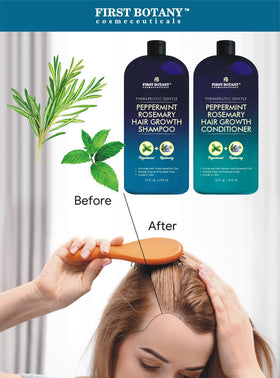 First Botany shampoo pump close-up highlighting dispensing ease and controlled application benefit
