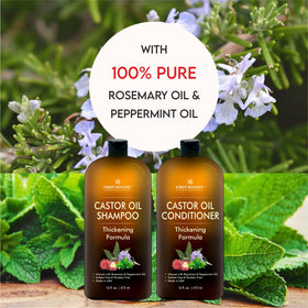 First Botany shampoo lather texture on hand demonstrating gentle cleansing and foam