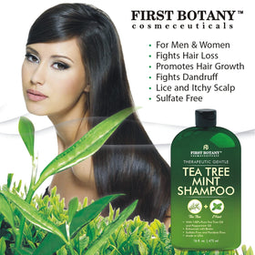 First Botany in-use in shower scene showing soothing scalp benefit