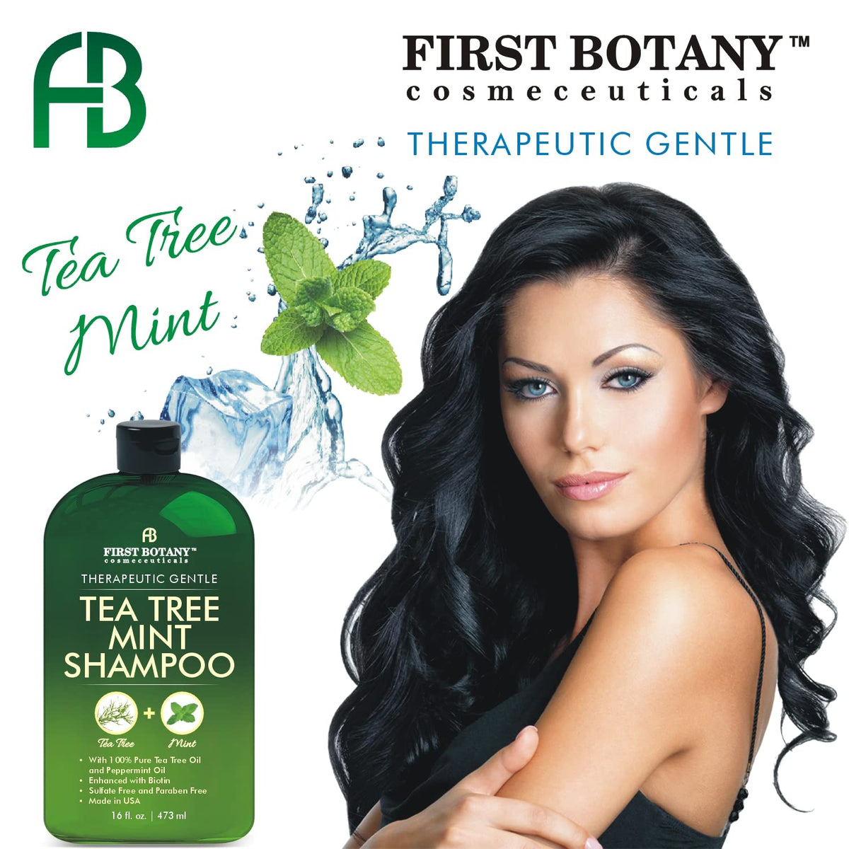 First Botany shampoo lather texture demonstrating gentle cleansing