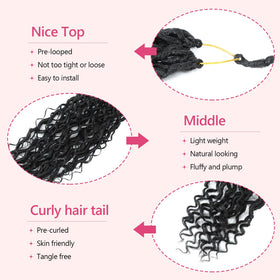 FIRSTCYH HAIR pre-loop root detail demonstrating easy crochet installation and time savings