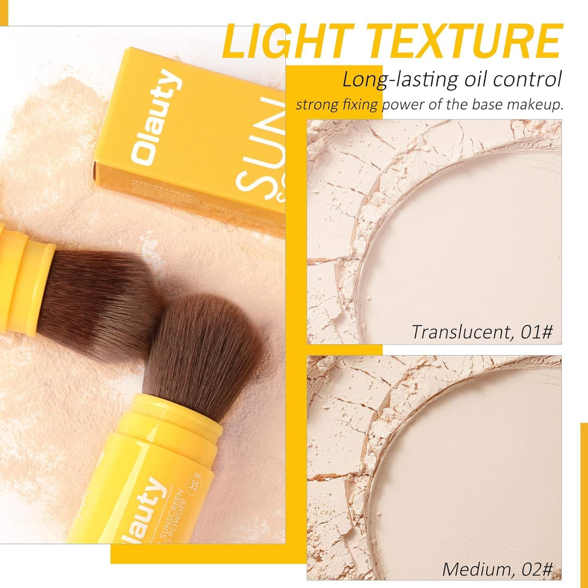 firstfly application on face demonstration using brush for even setting and oil control benefit