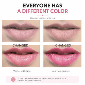 firstfly swatches on hand showing color-changing benefit and buildable tint