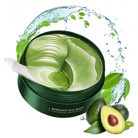 firstfly front packaging showing 60 avocado eye patches and benefits