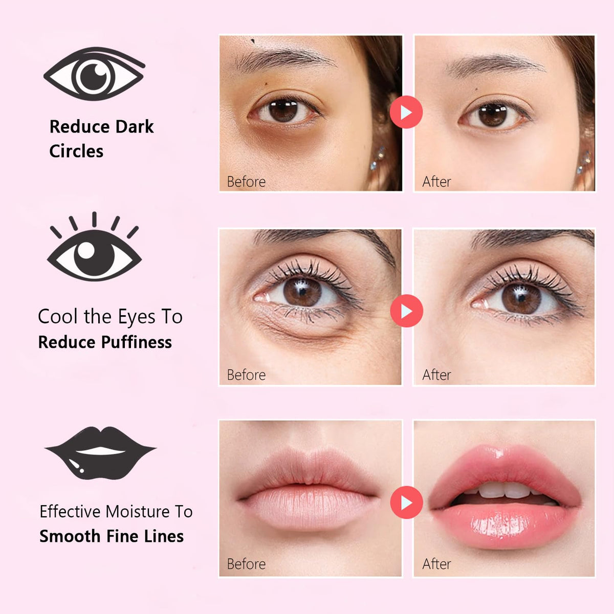 firstfly lip mask close-up showing hydrating gel and plumping effect