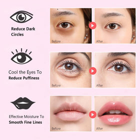 firstfly lip mask close-up showing hydrating gel and plumping effect