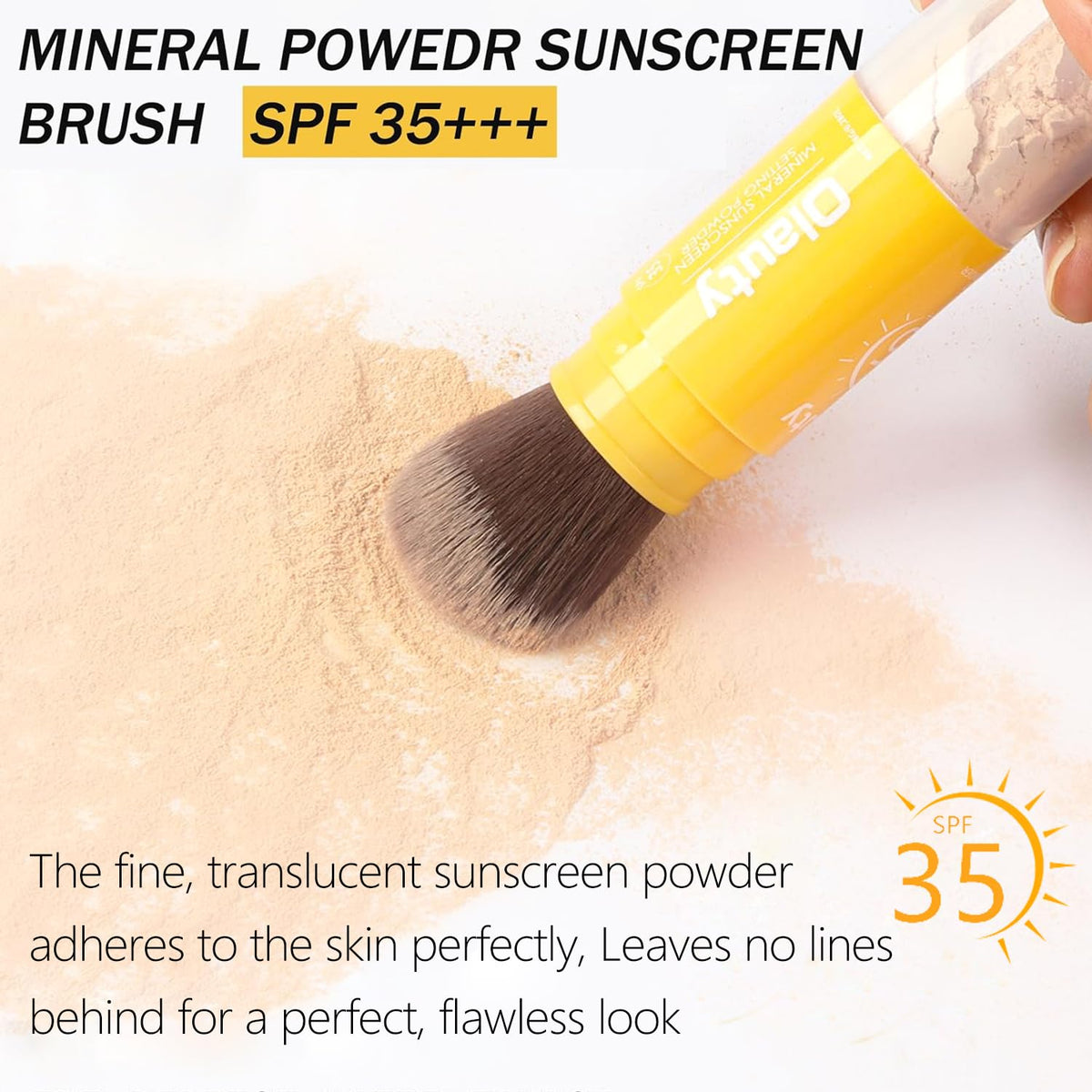 firstfly powder texture close-up demonstrating fine minerals for pore-blurring
