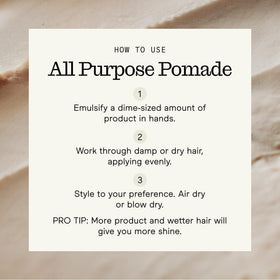 Firsthand Supply pomade on hands being warmed for even application benefit