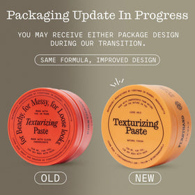 Firsthand paste close-up texture highlighting creamy, workable formula