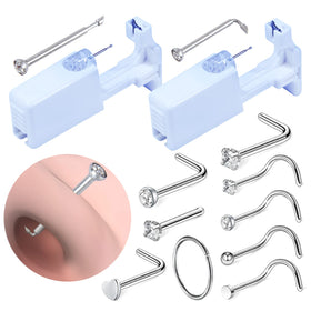 Firstomato kit in a salon setting showing professional-ready disposable piercing option
