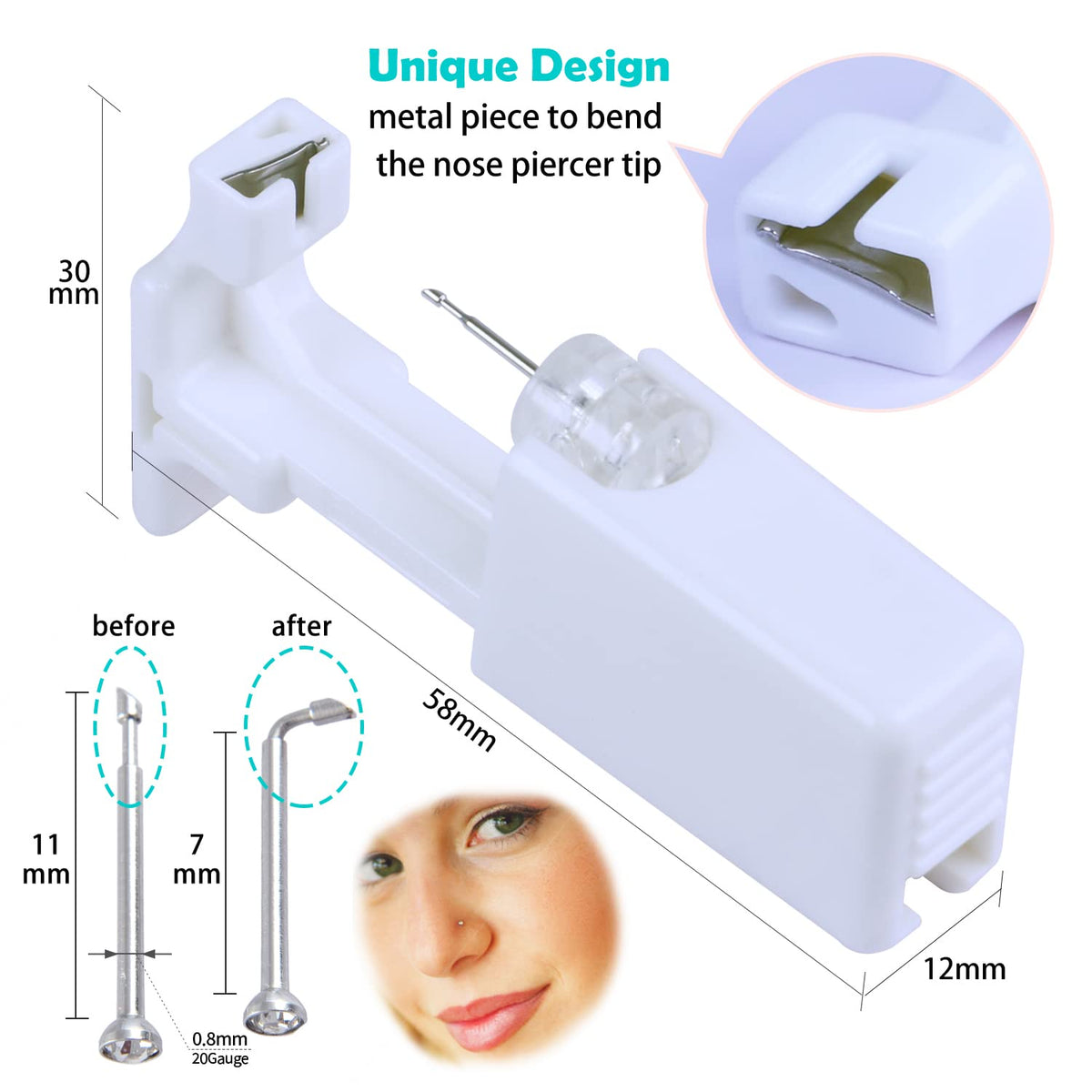 Firstomato sterile blister pack with individual gun visible emphasizing hygiene
