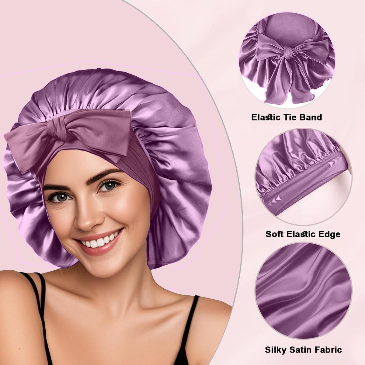 FIRSTPELLA close-up satin texture highlighting smooth fabric that reduces friction