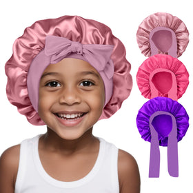 FIRSTPELLA front view of three bonnets, shows color variety and protection