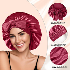 FIRSTPELLA large-diameter bonnet flat lay showing roomy interior for voluminous styles