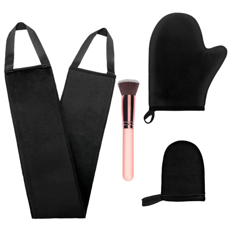FIRSTPELLA mitt front view showing streak-free application benefit