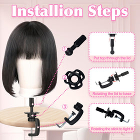 Firstwon accessory kit laid out with pins combs clips and threads for immediate use