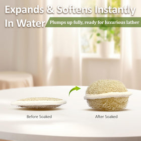 Firstwon loofah elastic strap detail for secure grip and control