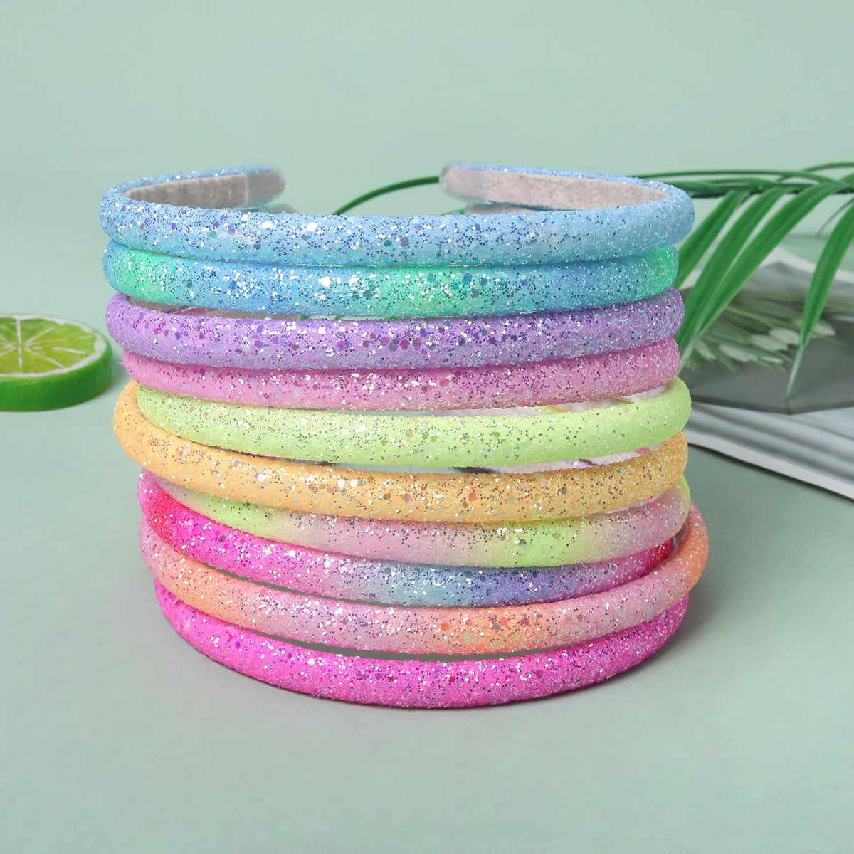 Fishdown color array flatlay displaying rainbow shades for outfit matching benefit