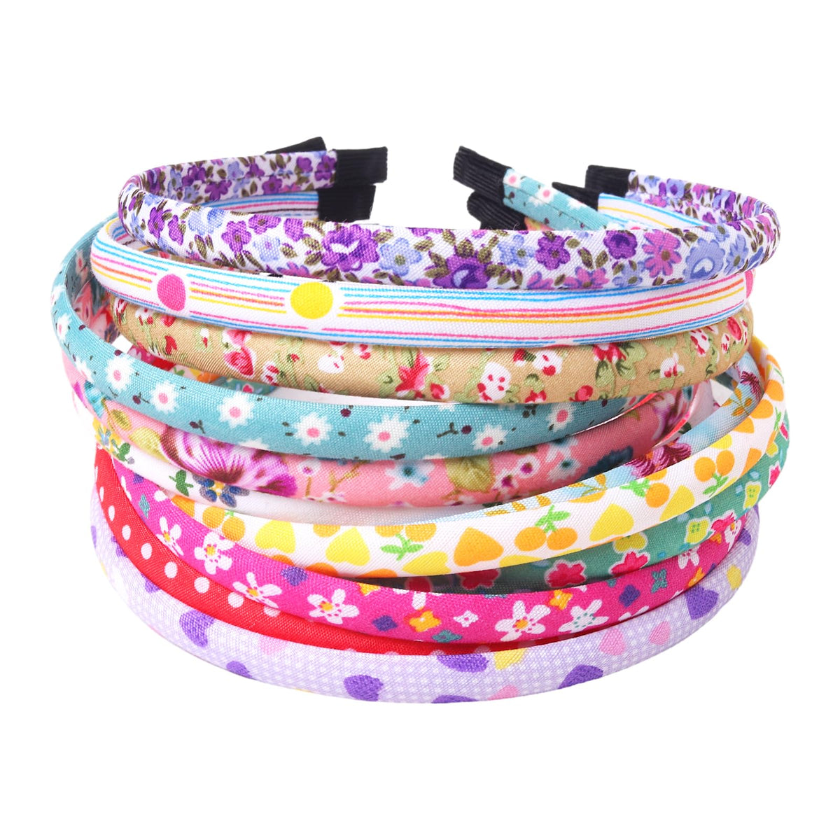 Fishdown front packaging showing full 12-piece colorful headband set for easy outfit matching
