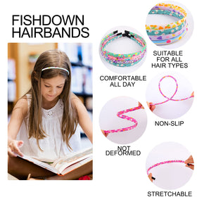 Fishdown display of twelve unique patterns demonstrating variety for daily and party looks