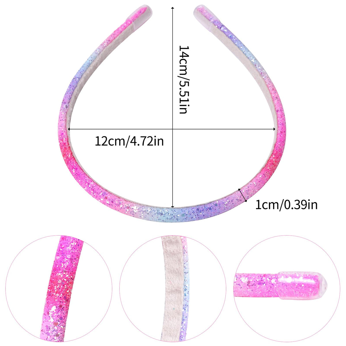 Fishdown headband worn on adult showing versatile style and elegant shimmer benefit