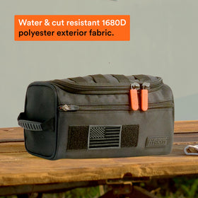 Fitdom MOLLE webbing and hook & loop panel for attaching extras