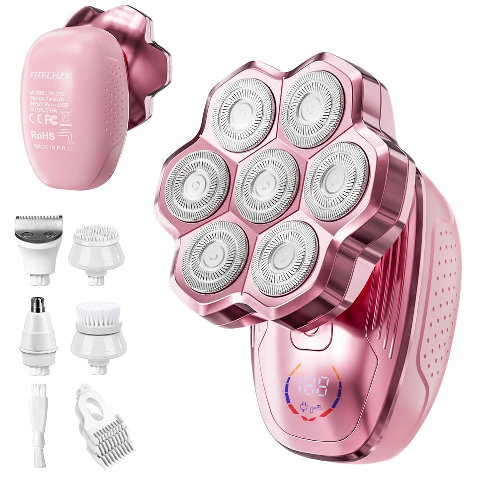 FITECHZY front view of shaver showing ergonomic grip and controls, reliable handling