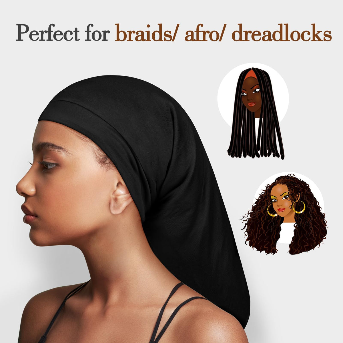 Fittia close-up of smooth satin lining protecting hair strands