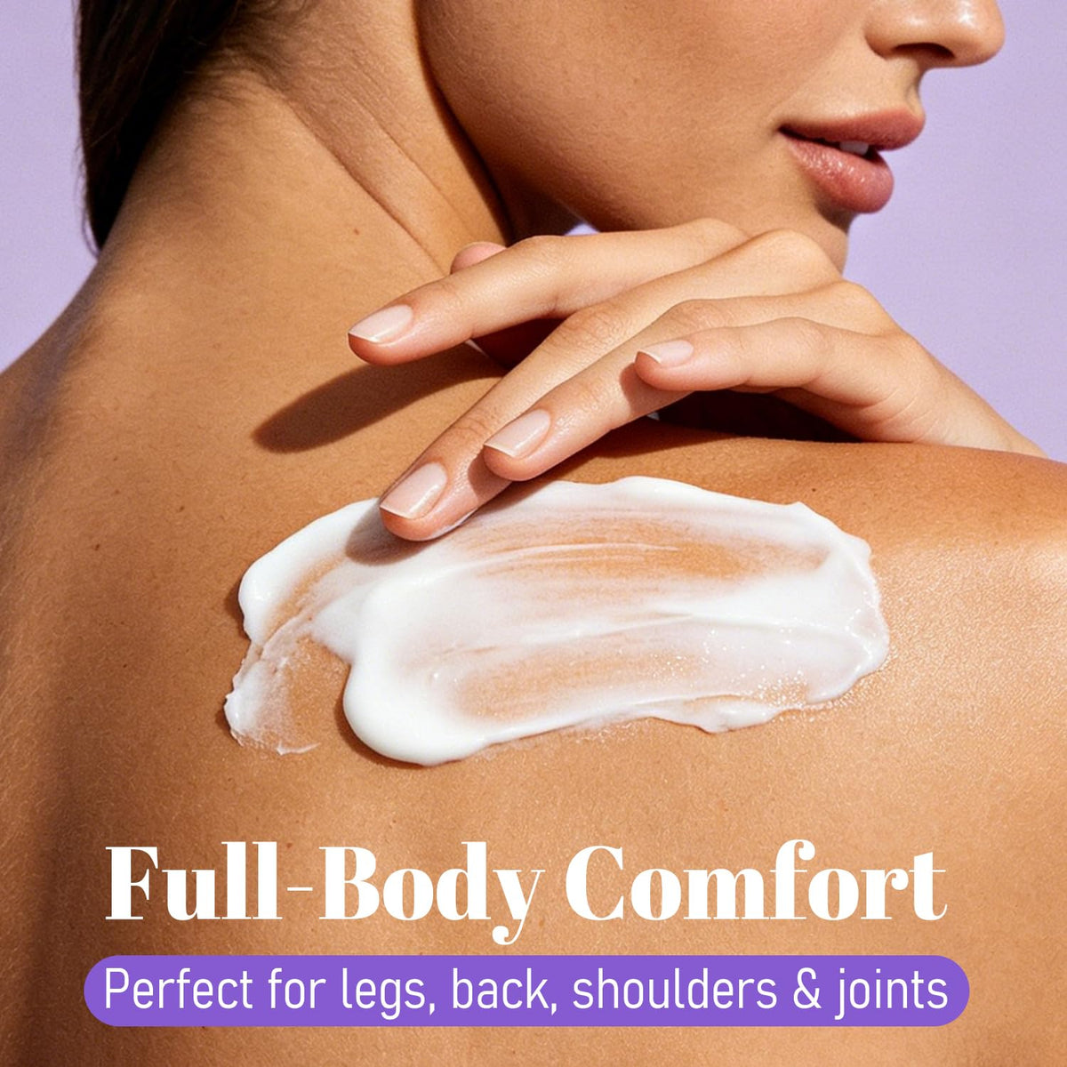 FIUMOT cream texture closeup illustrating smooth, fast-absorbing formula for comfort