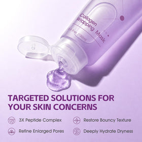 FIVECRAS open jar with visible mask gel demonstrating rich product volume and consistency